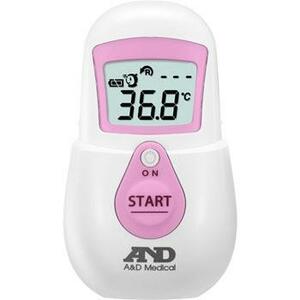 新品 A&D 非接触体温計 でこピッと ピンク UTR-701A-JC2 4981046201308