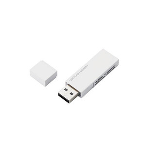 エレコム USBメモリー/USB2.0対応/セキュリティ機能対応/64GB/ホワイト MF-MSU2B64GWH /l