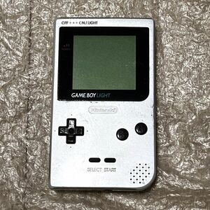 〈動作確認済み〉GB ゲームボーイライト 本体 シルバー MGB-101 GAMEBOY LIGHT ポケット カラー Pocket Color