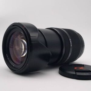 良品 Sony ソニー DT 18-200mm f3.5-6.3 SAL18200 フード付き Aマウント #0637