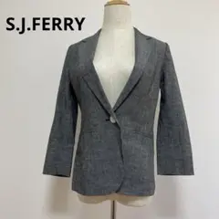 美品 S.J.FERRY ジェイフェリー テーラードジャケットグレー 38