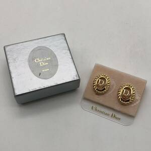 Christian Dior クリスチャン ディオール イヤリング ロゴ ゴールド ファッション アクセサリー P1827