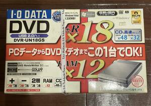 新品未開封品　I-O DATA DVR-UN18GSDVD±R片面2層: DVD±R