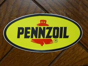 新品 PENNZOIL ペンズオイルステッカー90×45mm \500即決