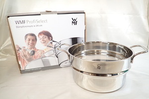 1128[M]未使用♪箱付◆WMF ヴェーエムエフ◆ProfiSelect/スチーマー/24cm/蒸し器/鍋/両手鍋/パスタ鍋/調理器具/ステンレス♪