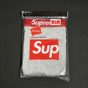 Sサイズ 2枚 Supreme Hanes Boxer Briefs 2 Pack Heather Grey 24SS シュプリーム ヘインズ ボクサー ブリーフ ヘザー グレー