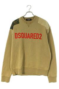 ディースクエアード DSQUARED2 22AW S74GU0643S サイズ:M ロゴショルダーパッチダメージ加工スウェット 中古 BS99