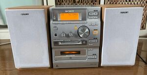 SONY CMT-J100 CD MD カセットミニコンポ ジャンク品