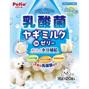 ペティオ アクアサプリ 乳酸菌 ヤギミルクｉｎゼリー 16g×20個入 犬用おやつ