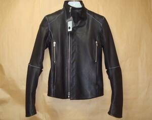 ★定価\264000★正規Y.PROJECT☆KUDU LEATHER JACKET☆プレタポルテ★天然皮革★ブラック★ROYAL FLASH