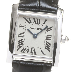 カルティエ CARTIER W5001256 タンクフランセーズSM K18WG クォーツ レディース 良品 _844778