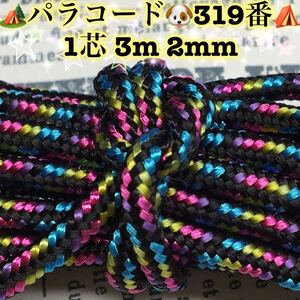 ☆★パラコード★☆１芯 ３m ２mm☆★３１９番★手芸とアウトドアなど用