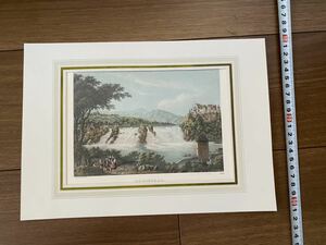 1882年時代ライン川の滝の風景画