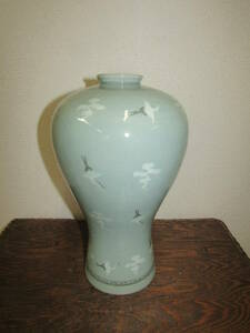 青磁花瓶壷（け151）