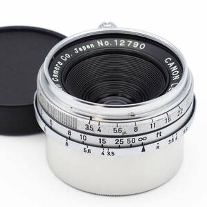 Canon 25mm F3.5 for L39 Leica Screw Mount Canon Camera CO. Japan No.12790 ライカ スクリューマウント ヴィンテージ ワイド 格安！