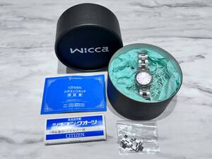 A3202 CITIZEN Wicca シチズン ウイッカ レディース 腕時計 クオーツ式 人気 希少 1032-S004951HST 動作未確認　テスター反応有