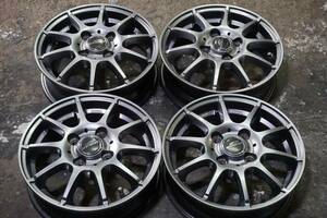 ガンメタ系 A-TECH SCHNEDER 13in 4J +42 PCD100 軽自動車 ekスペース NONE NWGN ライフ ステラ R2 R1 ラパン タント ワゴンR ムーヴ*545