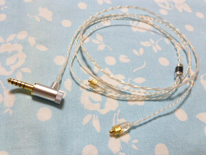 切り込み入 MMCX (ストレート オーグライン 4.4mm5極 L字 110cm (変更可 Shure JVC FD01 FD02 FX1100 ULTRASONE Edition 8 Julia Edition 5