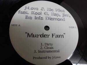 J-LOVE & RIC NICE FEAT. KOOL G. RAP, JINX, IKE INFA DIAMOND/MURDER FAM/3407