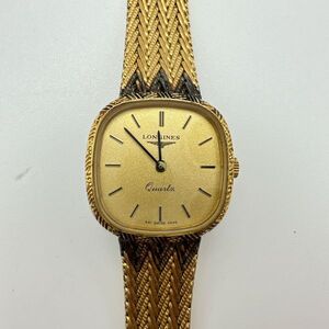 A2501-2-9 １円スタート 稼働品 クオーツ LONGINES　ロンジン レディース腕時計 アンティーク ゴールド レア 希少品