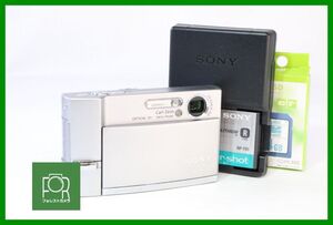 【同梱歓迎】【動作保証・点検済】良品■到着後即使える■SONY Cyber-shot DSC-T50■バッテリー/チャージャー・4GB SDカード付き■12004