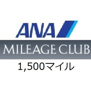 【即決 匿名】全日空ANA1,500マイル　希望の口座へ加算