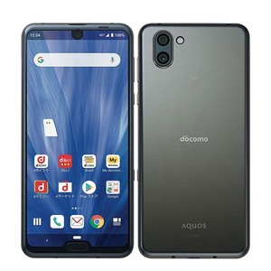 バッテリー80％以上 SH-04L AQUOS R3 プレミアムブラック 中古 SIMフリー SIMロック解除済