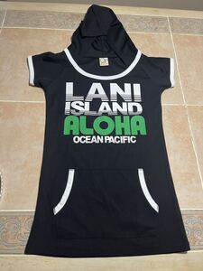 OCEANPACIFIC オーシャンパシフィック　レディース半袖Tシャツ　フード付き　ブラック　美品