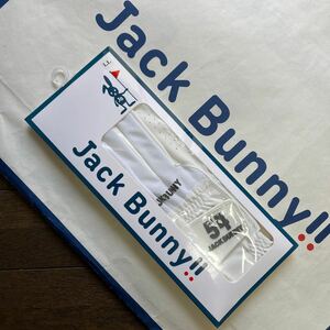 送料無料ジャックバニーbyパーリーゲイツJACK BUNNYグローブ(左手用)HYBRID合成皮革部分パンチング蒸れ軽減unisex White(お買得LL)新品