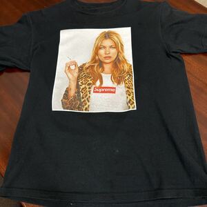 中古品☆Supreme ☆ケイトモスTシャツ ☆黒☆S