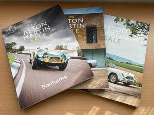 ASTON MARTIN LAGONDA アストンマーチン ラゴンダ ASTON MARTIN WORKS AMOC Bonhams ボナムス オークションカタログ 3冊セット 製作資料