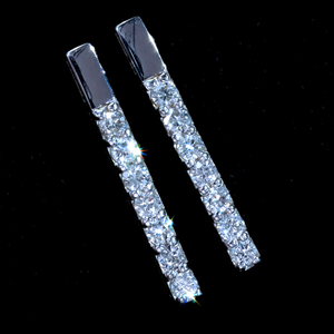 *PE3519【BC新作ウェディングジュエリー】Tether Earrings テザーイヤリングス 天然上質ダイヤ０．２０ct 最高級18金WG無垢ピアス 新品