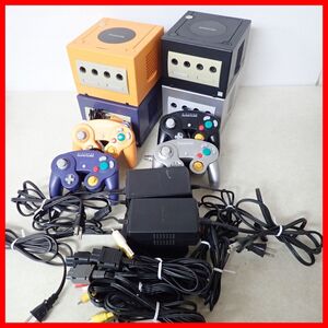 動作品 GC ゲームキューブ 本体 4台 オレンジ/シルバー/ブラック/バイオレット まとめて4台セット 任天堂 Nintendo【20