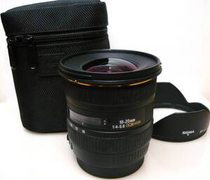 ★Canon(キャノン) AF用●EX SIGMA 10-20mm 1:4-5.6 DC HSM◆フード付き◆実用・良品