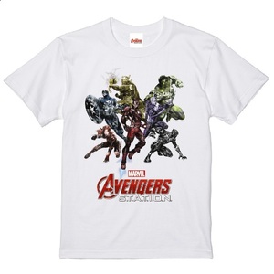 【新品】アベンジャーズ展　AVENGERS S.T.A.T.I.O.N. オリジナルアート Tシャツ　XLサイズ