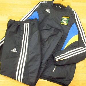 ◎希少！クーバーコーチング adidas サッカー M 上下セット◆セットアップ 厚手 ウィンドブレーカー ユニフォーム◆メンズ 紺◆BA1547