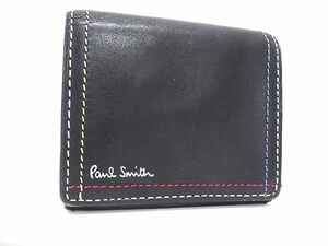 Paul Smith ポールスミス レザー コインパース コインケース 小銭入れ メンズ ブラック系 DF4173