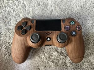 PS4 ワイヤレスコントローラー DUALSHOCK4 木目 茶 木 