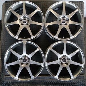 管理番号：S2-137【4本価格】【17x7J 5x100 ET+50 ハブ73】YOKOHAMA AVS MODEL7・プリウス レガシィ等・直接引取可能・下取り可能