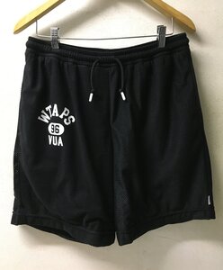 ◆WTAPS ダブルタップス 黒 美品 24ss WUS 02 / SHORTS / POLY. ERA　メッシュ ショーツ ショートパンツ 241ATDT-CSM37 サイズX03(L)