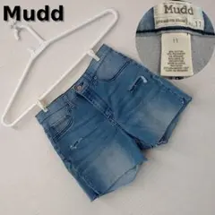 Mudd デニム ショートパンツ ハイウエスト ダメージ ヴィンテージ 伸縮性