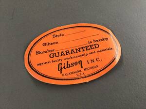 ラスト　ギブソン　gibson 1956-1969 オレンジラベル　ビンテージ　デットストック　ES セミアコ　フルアコ　セミアコ