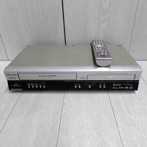 【 送料無料 】 HITACHI ◆ ビデオ一体型DVDプレーヤー DVL-PF8 リモコン付 日立 VHS DVD CD ビデオデッキ 映像機器 ジャンク品 2005年製