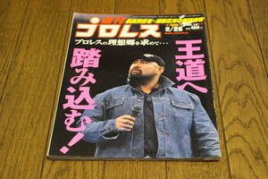 週刊プロレス　2002年2月26日号　No.1077　王道へ踏み込む！　プロレスの理想郷を求めて…　最高責任者・蝶野正洋の所信表明　W335