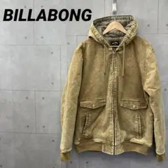 BILLABONG 中綿ジャケット パーカー 防寒 ベージュ 黄土色 XL