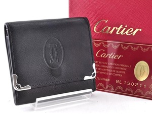 Cartier カルティエ マストライン コインケース 小銭入れ レザー 革 ブラック 黒 レッド 赤 レディース 箱、カード付き 正規品 X6A5094