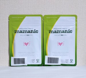 ☆送料無料☆ mamanic ママニック 葉酸サプリ 2ヶ月分（124粒入り×2袋）/ 匿名配送 新品 赤ちゃん 妊活 妊婦 妊娠