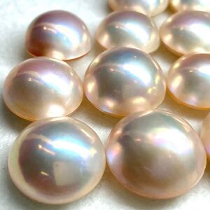 1円〜!!ツヤ抜群!!◆マベパールおまとめ152ct◆j 約30.4g mabe pearl パール 半円真珠 ジュエリー jewelry ルース 裸石 宝石 w4ま14