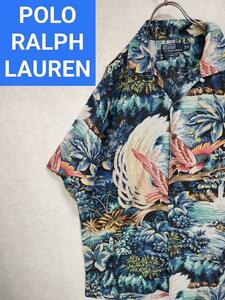 ポロラルフローレン　アロハシャツ　不死鳥　サイケ　総柄　花柄　ポロスポーツ POLO RALPH LAUREN SPORT RRL RLX