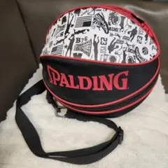 SPALDING バスケットボールバッグ 黒/赤/白 バスケットボールケース